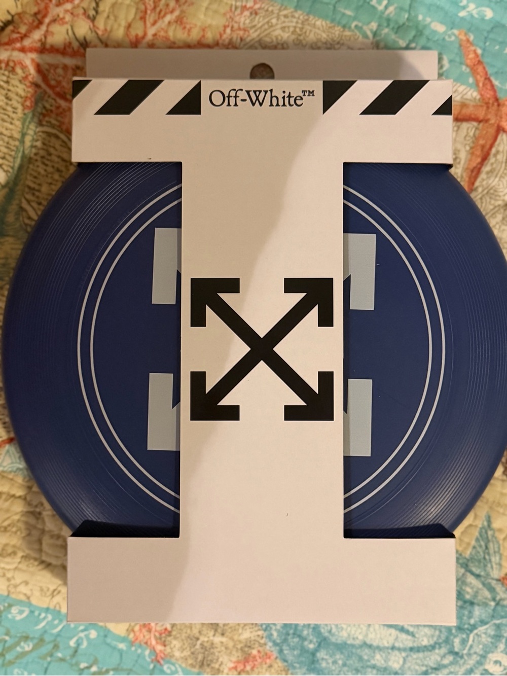NWT Off-White Arrow Logo Professional Flying Disc Frisbee Blue